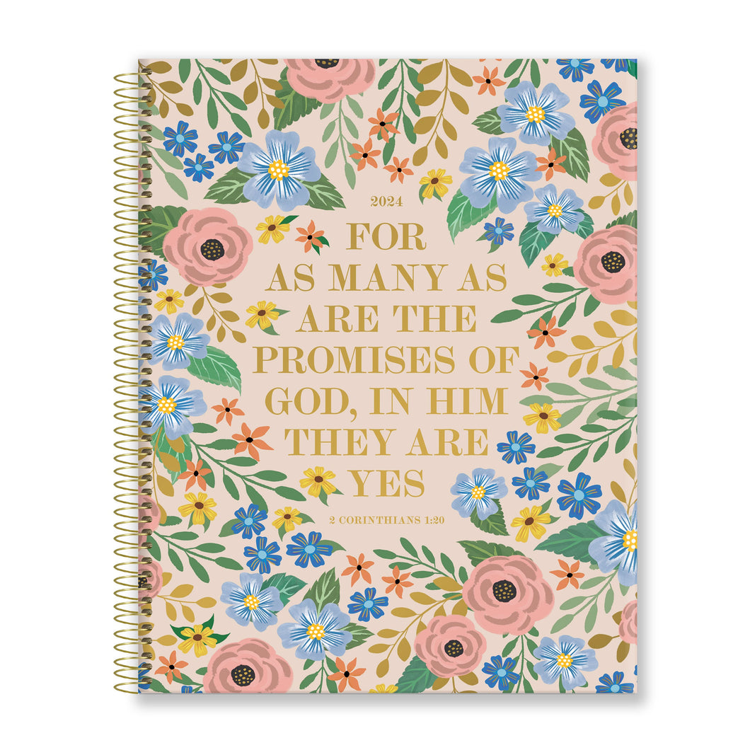 Planner-Promises of Yahweh 17-month 2024 Bible Memory Planner