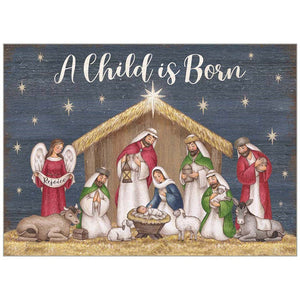 Card-Boxed-Stable Scene (Psalm 33:22 NIRV) (Box Of 20)