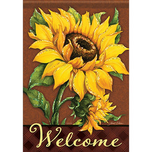 Flag-Garden-Glittertrends-September Sunflower (12.5" x 18")
