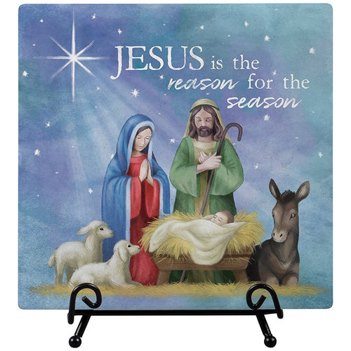 Easel Plaque-Reason For The Season (6