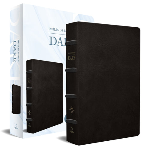 Spanish-RVR 1960 Dake Study Bible/Large Print (Biblia de Estudio Dake/Tamano Grande)-Black Leather