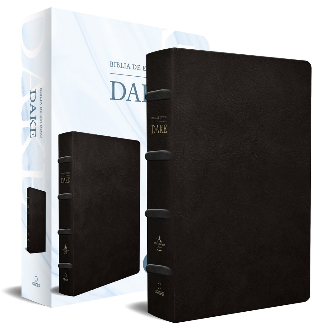 Spanish-RVR 1960 Dake Study Bible/Large Print (Biblia de Estudio Dake/Tamano Grande)-Black Leather