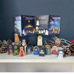 Nativity Playset w/ Pamphlet (13 Figures 2" - 3")