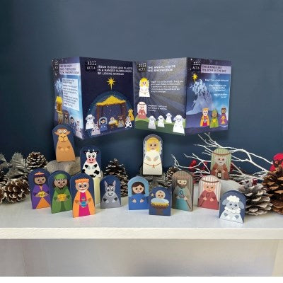 Nativity Playset w/ Pamphlet (13 Figures 2