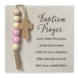 Plaque-Baptism/Lord  Bless This Baby (6" x 6")