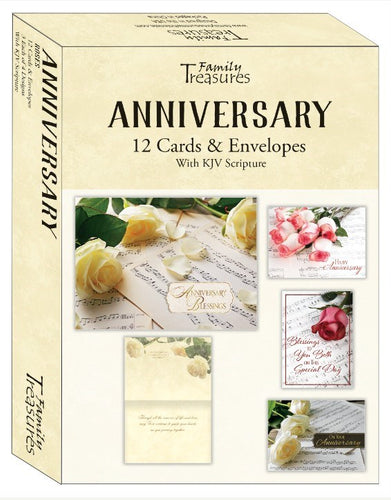 Card-Boxed-Anniversary-Roses (Pack Of 12)