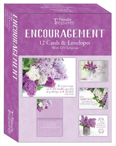 Card-Boxed-Encouragement-Lilacs (Pack Of 12)