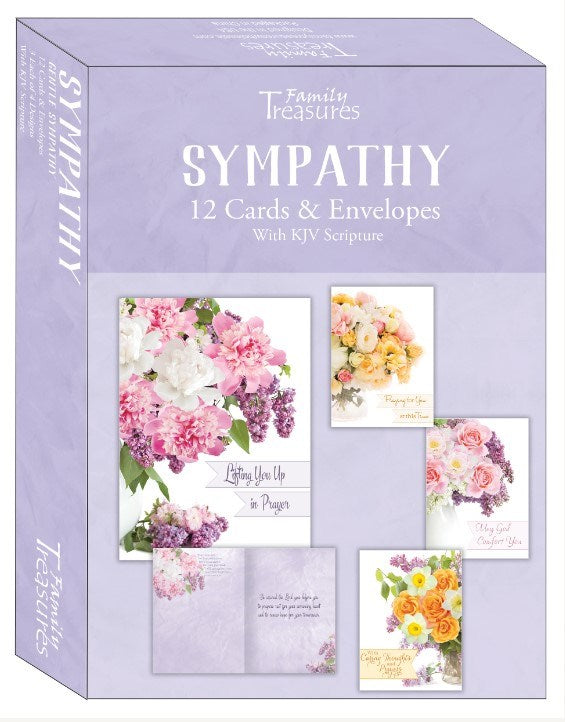 Family Treasures Wholesale  Boxed Sympathy Gentle Sympathy Card - Pack of 12