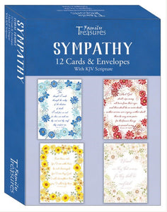 Card-Boxed-Sympathy-Floral Frames (Pack Of 12)