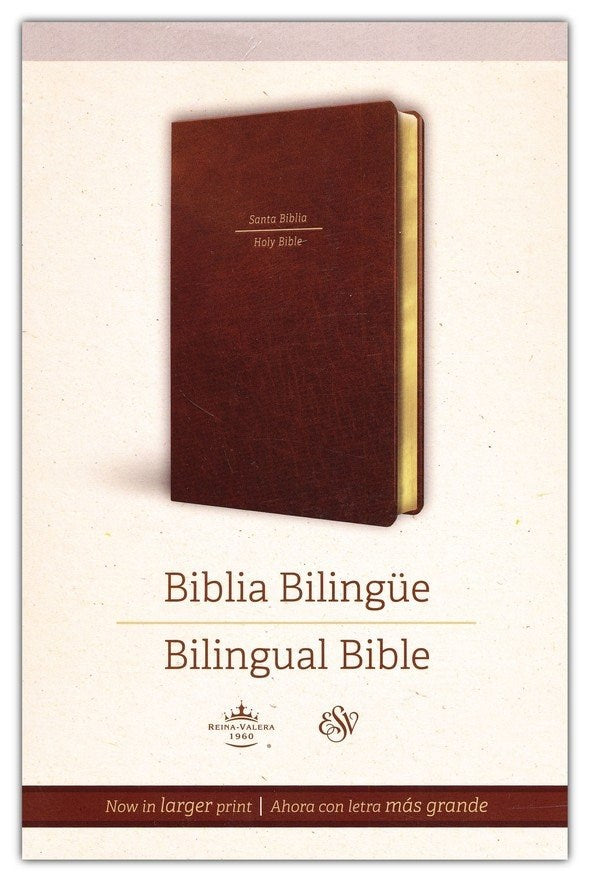 Spanish-RVR 1960/ESV Bilingual Bible (Biblia Bilingue Reina Valera 1960/ESV)-Brown Leathersoft