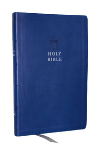NKJV Ultra Thinline Bible (Comfort Print)-Blue Leathersoft