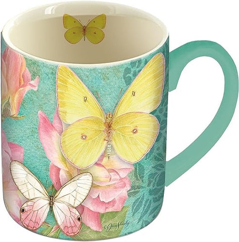 Mug-Brilliant Butterflies W/ Gift Box (14 Oz)