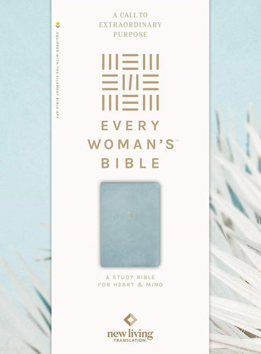 NLT Every Woman's Bible  Filament-Enabled Edition-Sky Blue LeatherLike