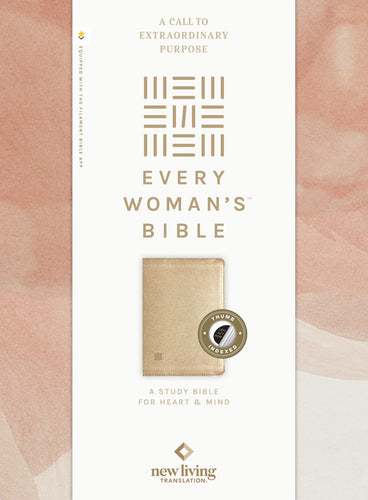 NLT Every Woman's Bible  Filament-Enabled Edition-Soft Gold LeatherLike Indexed
