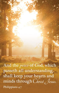 Bulletin-The Peace Of God  Which Passeth All Understanding... (Pack Of 100)