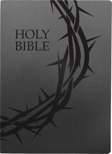 KJV Holy Bible Crown of Thorns Design Large Print-Black Ultrasoft