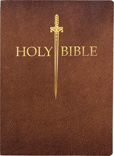 KJV Sword Bible Large Print-Acorn Bonded Leather Indexed