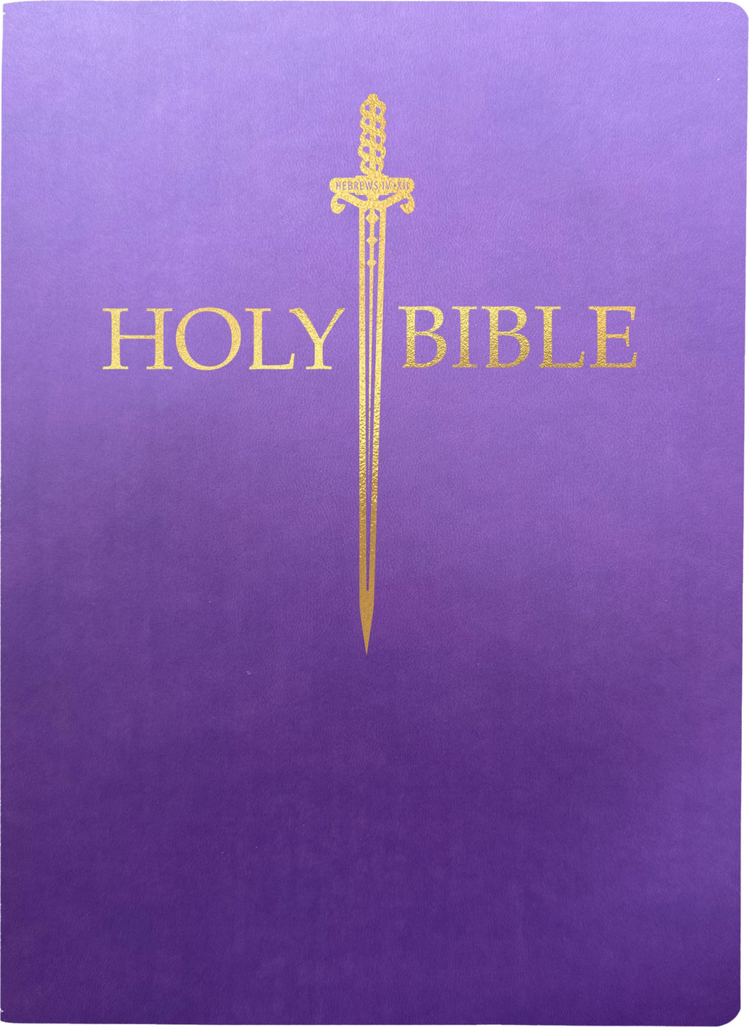 KJV Sword Bible Large Print-Royal Purple Ultrasoft