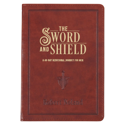 Devotional Gift Book-The Sword And Shield-Faux Leather