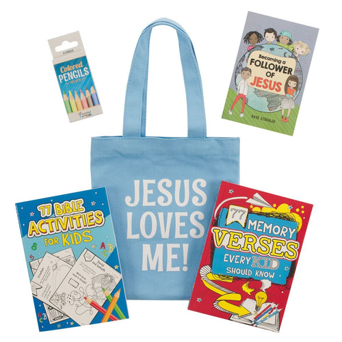 Church Welcome Kit-Kids-Light Blue (5 Pieces)