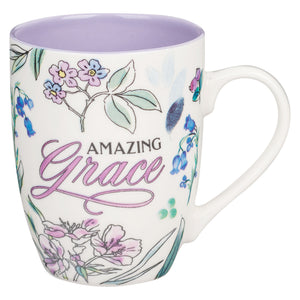 Mug-Budget-Purple Floral-Amazing Grace
