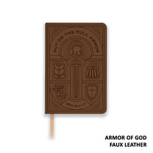 LSB Legacy Standard Bible/Compact Edition-Brown Armor Of God Paste-Down Faux Leather