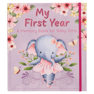 With Love My First Year A Memory Book for Baby Girls Purple Keepsake Photo Book