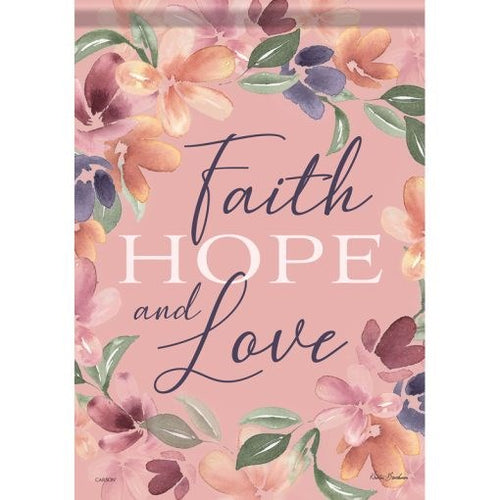 Flag-Garden-Durasoft-Faith Hope & Love (12.5