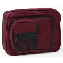 Bible Cover-Canvas Organizer W/Study Kit-Burgundy-Large