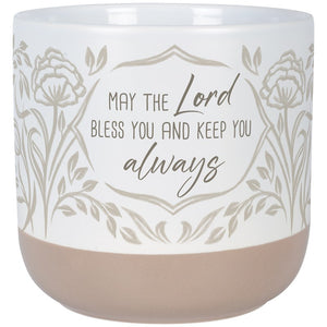 Planter-May The Lord Bless You And Keep You Always (5.25" x 5.5"D") (Pack Of 2)