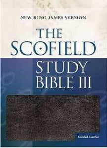 NKJV Scofield Study Bible III-Burgundy Bonded Leather Indexed