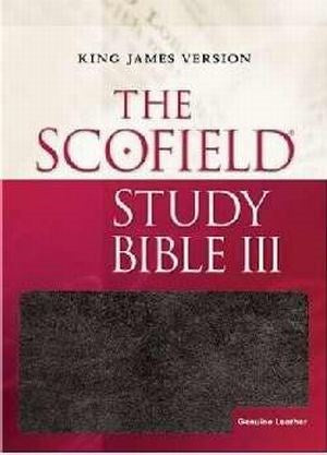 KJV Scofield Study Bible III-Black Genuine Leather Indexed