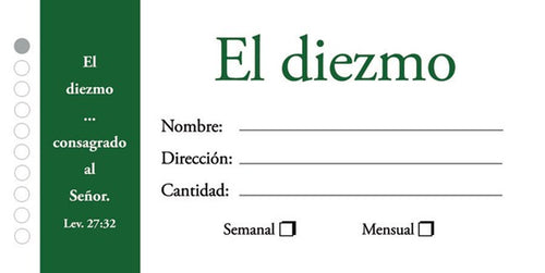 Spanish-Offering Envelope-Tither (Pack Of 100) (El Diezmo)