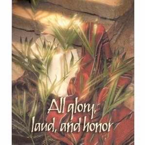 Bulletin-All Glory  Laud  And Honor (Palm Sunday)-Legal Size (Pack Of 100)
