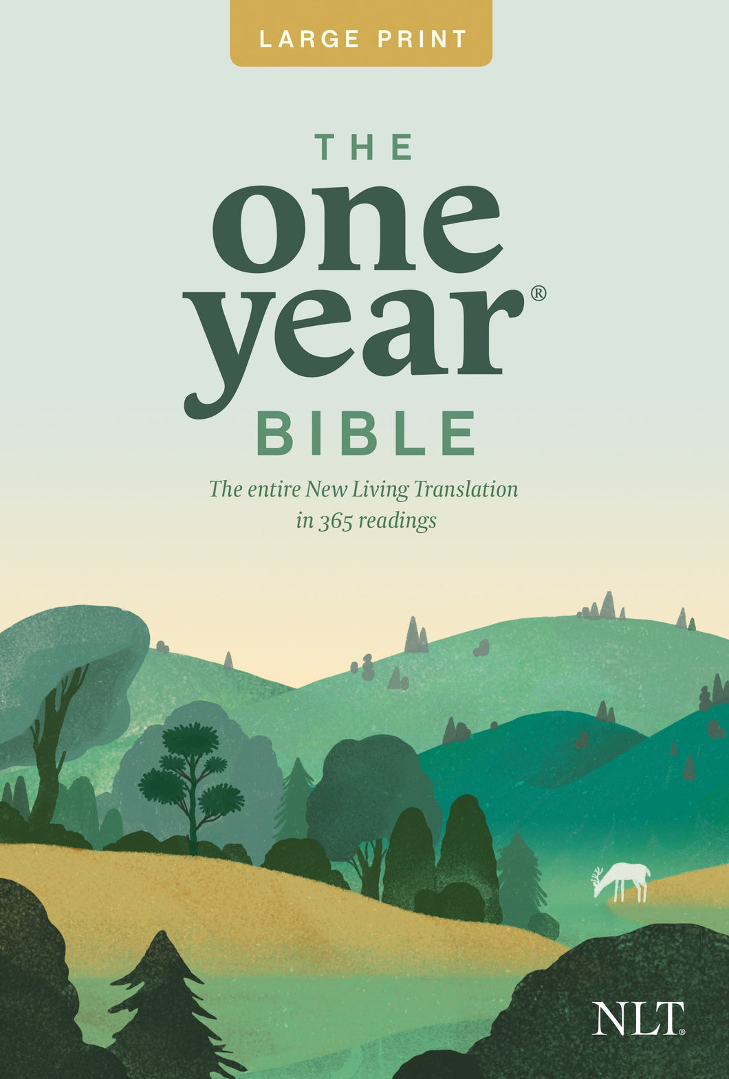 NLT The One Year Bible Slimline/Large Print-Softcover