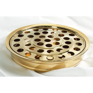 Communion-RemembranceWare-BrassTone Tray And Disc (Stainless Steel)