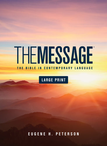 The Message/Large Print Bible (Numbered Edition)-Hardcover