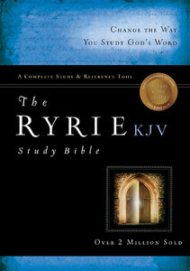 KJV Ryrie Study Bible-Black Genuine Leather