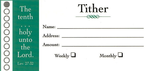 Offering Envelope-Tithers (Leviticus 27:32) (No. 3 Size) (Pack Of 100)