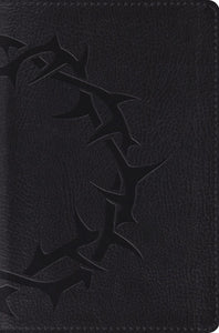 ESV Compact Bible-Charcoal Crown Design TruTone