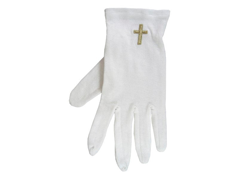 Gloves-Gold Cross Cotton-Large