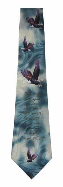 Tie-Mount Up With Wings-Polyester-Turquoise