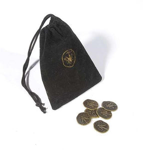 Coin-Widow's Mite Coin Replica In Black Velvet Bag (Pack Of 10) (#71156)