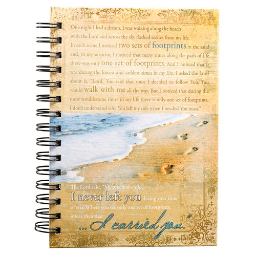 Journal-Wirebound-Footprints/I Carried You-Large