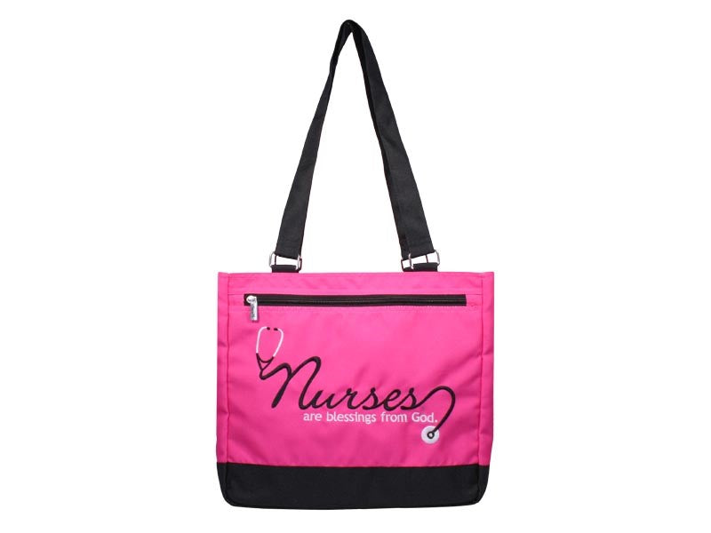 Tote-Nurses Are Blessings From God-Pink/Black