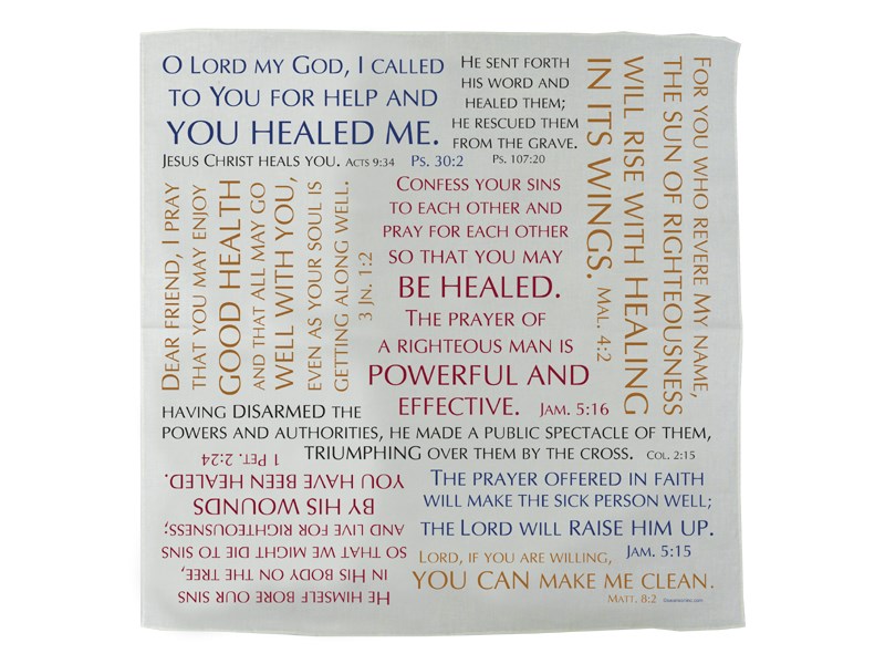 Prayer Cloth-Healing Verses (Pack Of 6)