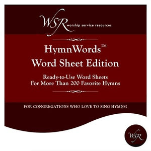 Software-Hymnwords-Word Sheet Edition-200+ Hymns
