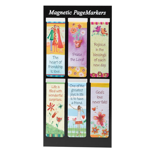 Bookmark-Pagemarker-Magnetic-Heart Of Friends (Set Of 6)