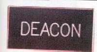 Badge-Deacon-Pin Back (5/8 x 2)-Plastic