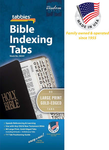 Bible Tab-Large Print-Old & New Testament-Gold